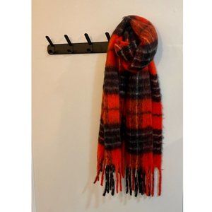 Free People Oversized Plaid Blanket Scarf